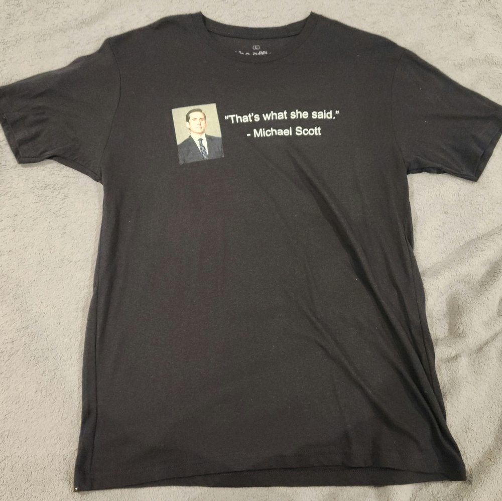 The Office Large Black Shirt